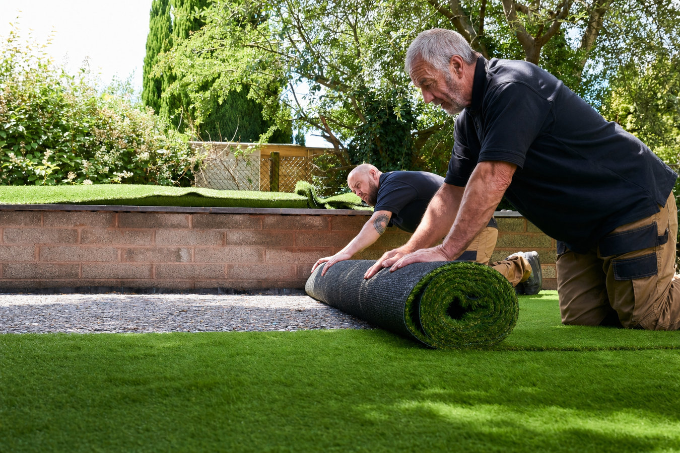 Artificial turf installation